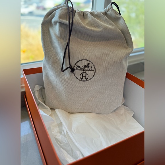 NEW Hermes Toile Goeland Swift Cargo Picotin Lock 18 Orange Field - Picture 8 of 11